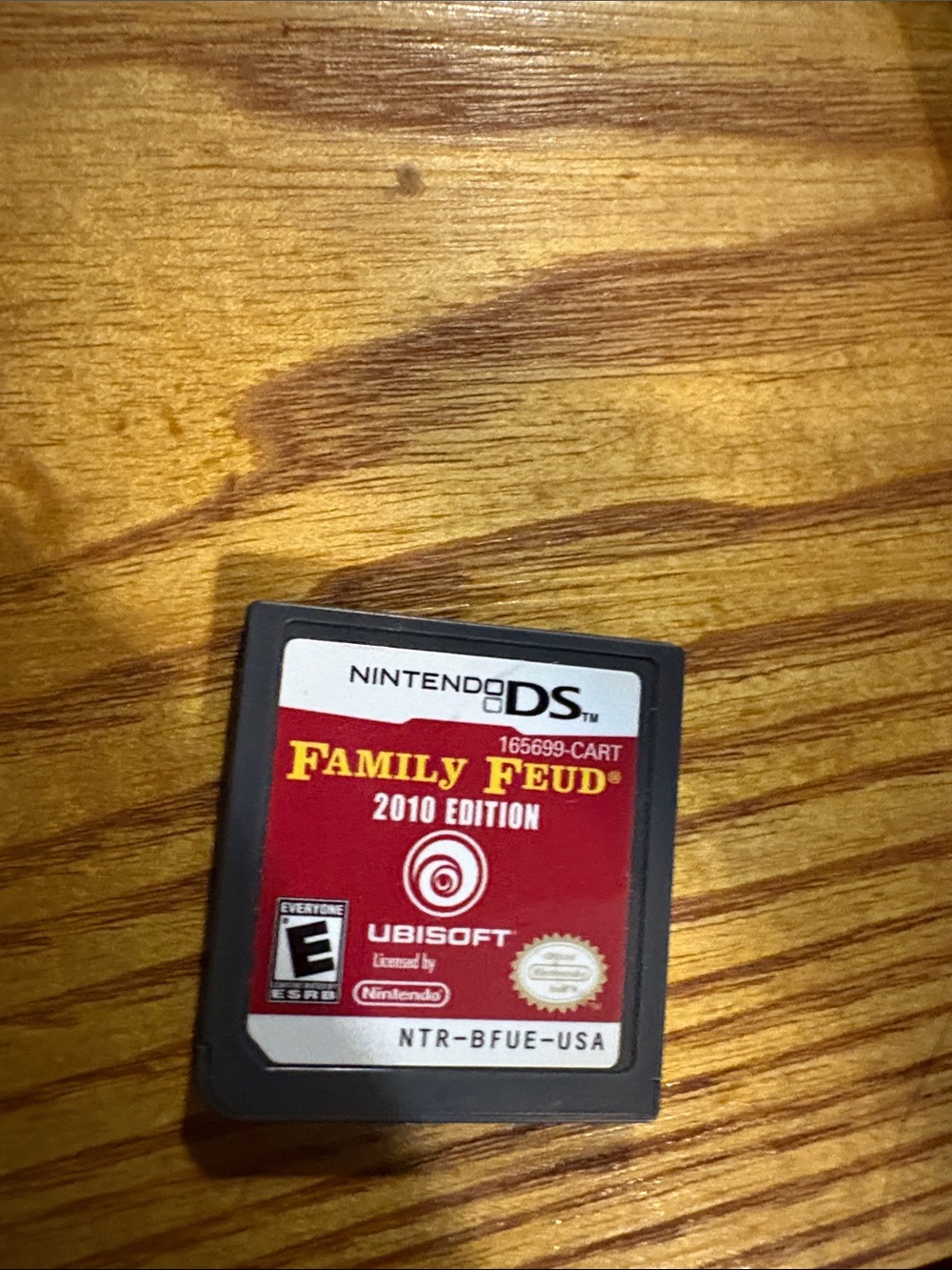 Nintendo DS Family Feud 2010 Edition Cartridge - Red and White Label